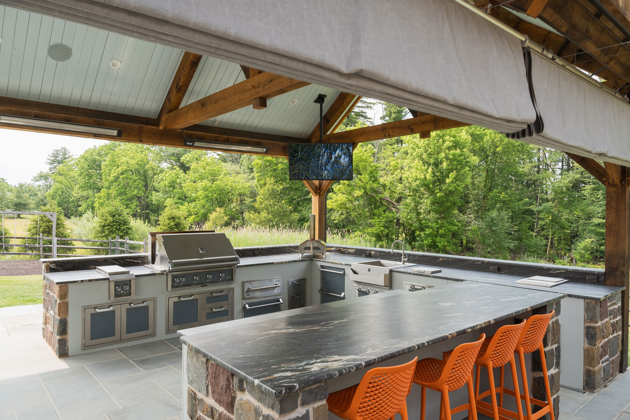 Entertainment Pavilion - outdoor kitchen overview
